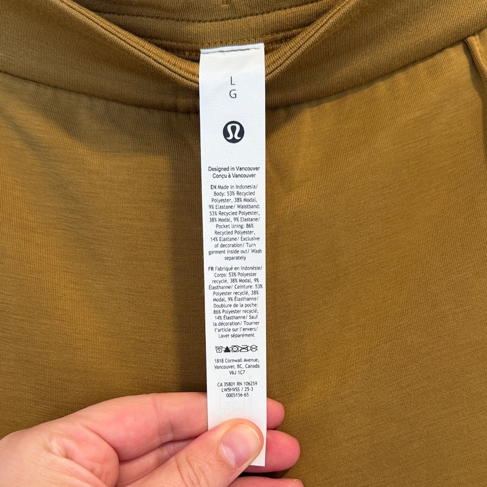 Lululemon Mustard Joggers - sz L - Picture 2 of 2